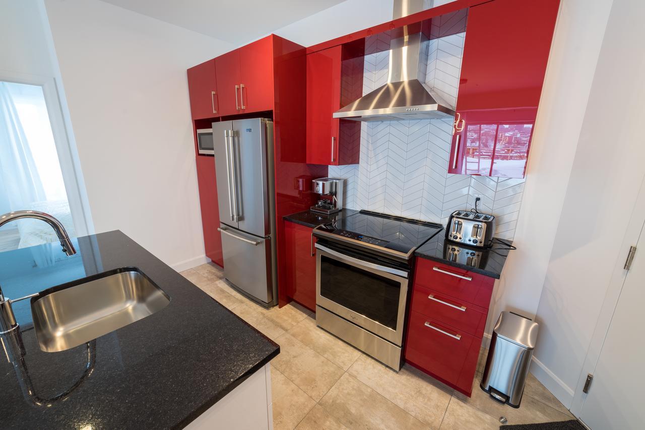 Aux Havres Urbains - Le Penthouse Du Kameleon Apartman Québec Kültér fotó