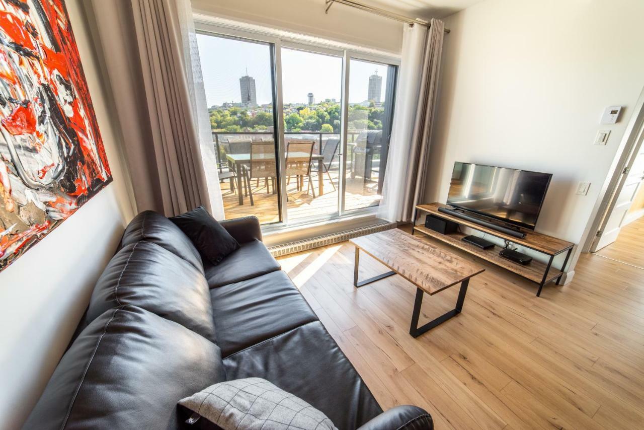 Aux Havres Urbains - Le Penthouse Du Kameleon Apartman Québec Kültér fotó