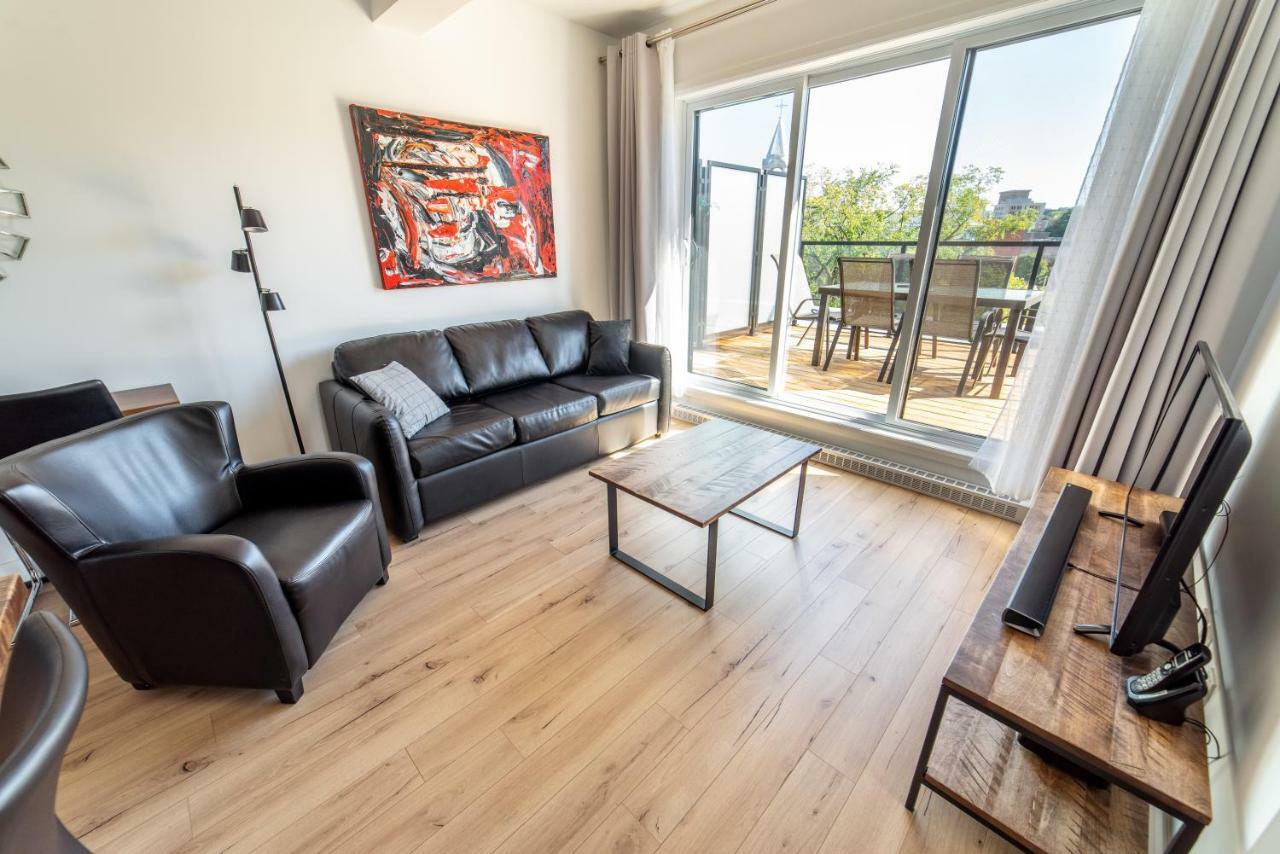 Aux Havres Urbains - Le Penthouse Du Kameleon Apartman Québec Kültér fotó