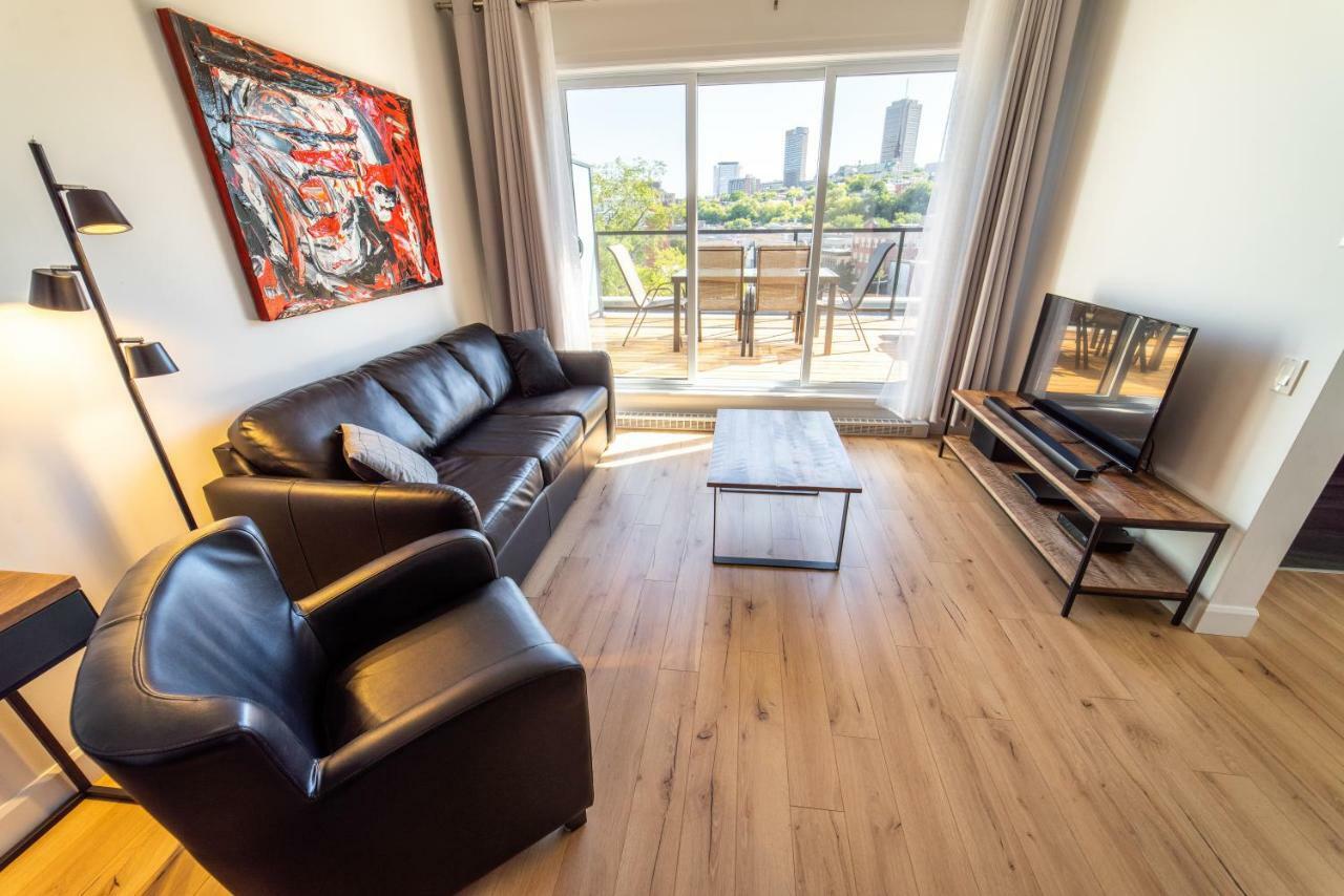 Aux Havres Urbains - Le Penthouse Du Kameleon Apartman Québec Kültér fotó