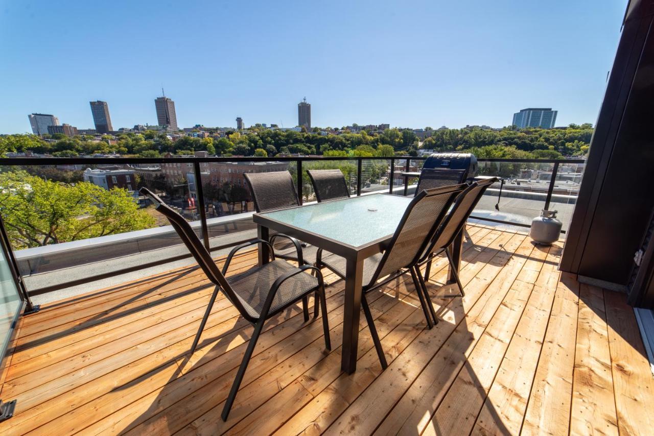 Aux Havres Urbains - Le Penthouse Du Kameleon Apartman Québec Kültér fotó